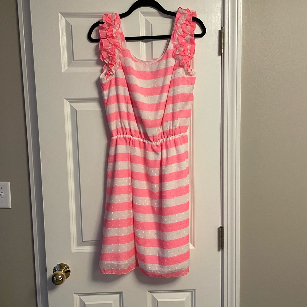 Pretty pink and white Lilly Pulitzer dress